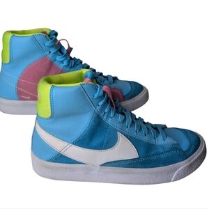 Nike Shoes Nike Blazer Mid 77 Baltic Bluewhitepink Glowvolt